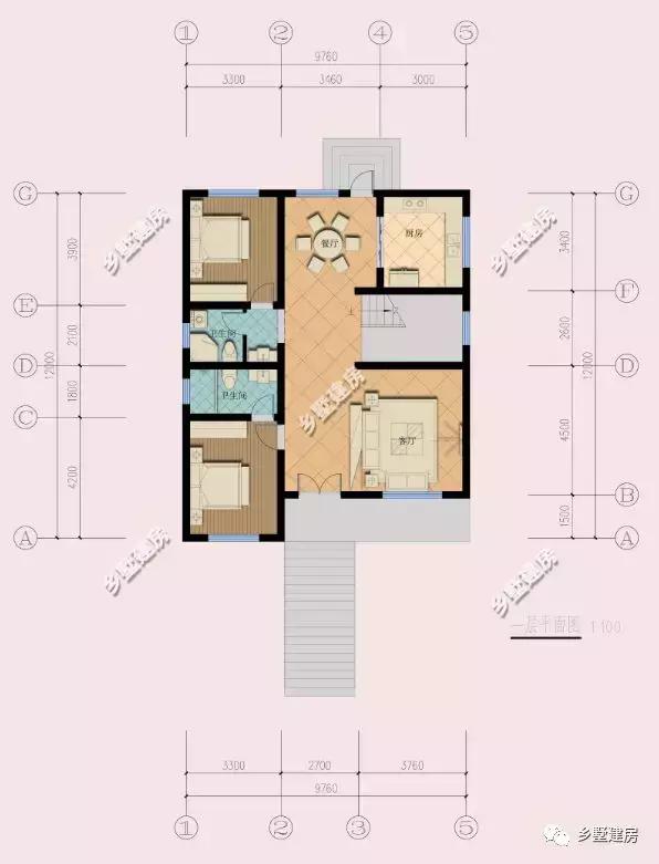 一款帶地下室的農(nóng)村別墅設(shè)計圖，簡單大方，不宜過時