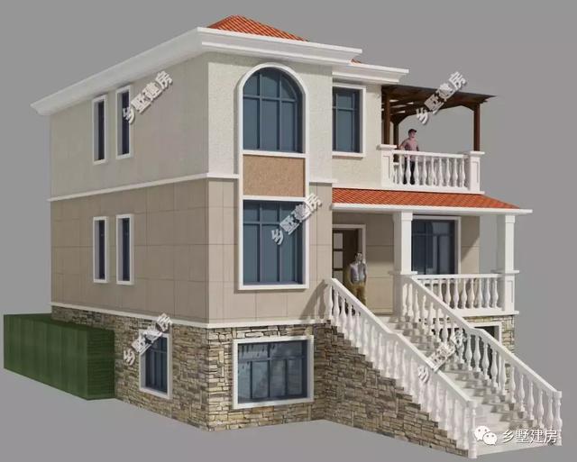 一款帶地下室的農(nóng)村別墅設(shè)計圖，簡單大方，不宜過時