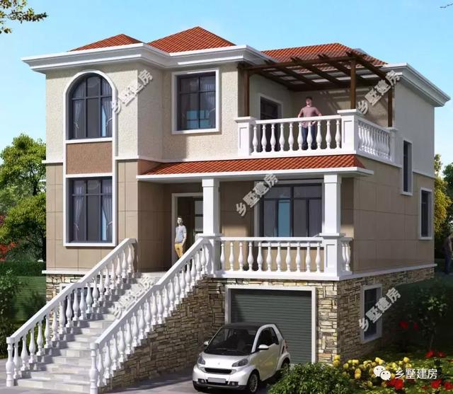 一款帶地下室的農(nóng)村別墅設(shè)計圖，簡單大方，不宜過時