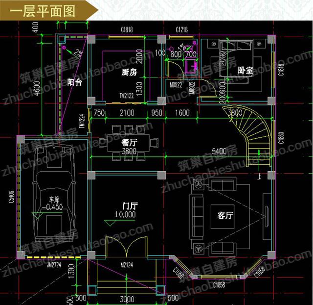 今天這款三層農(nóng)村別墅設(shè)計施工效果圖推薦給你，按自己喜好自由建房