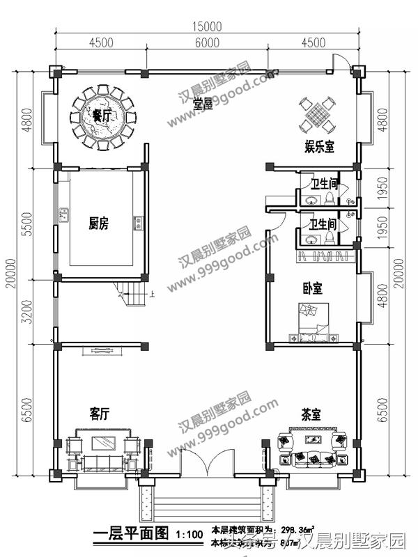 新中式經(jīng)典現(xiàn)代別墅設(shè)計(jì)圖，帶游泳池，簡(jiǎn)直就是夢(mèng)想中的房子
