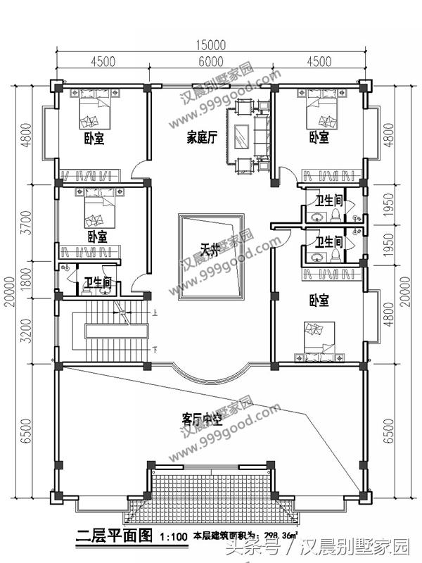 新中式經(jīng)典現(xiàn)代別墅設(shè)計(jì)圖，帶游泳池，簡(jiǎn)直就是夢(mèng)想中的房子