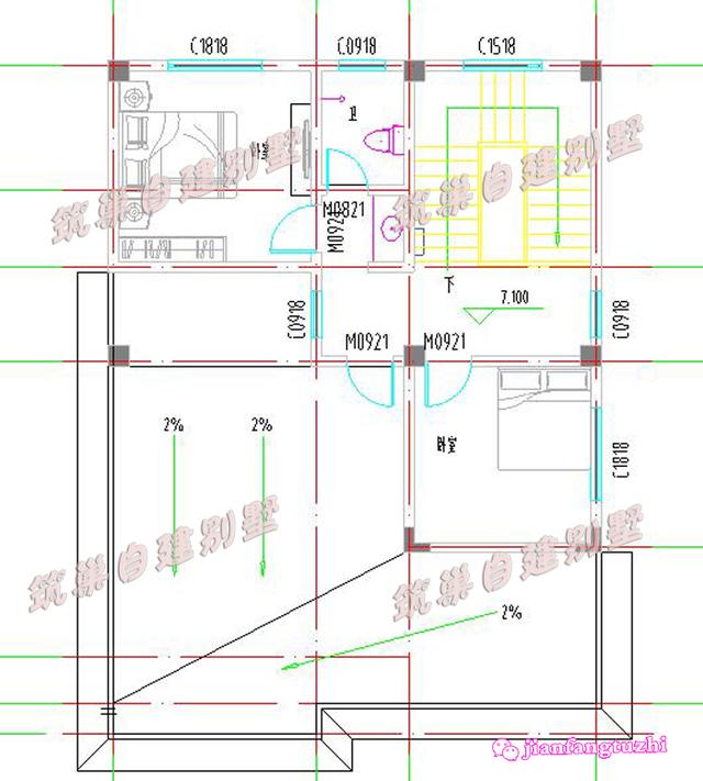 分享一款半封閉陽臺+露臺農(nóng)村三層房屋設(shè)計圖片，外觀爽朗大氣