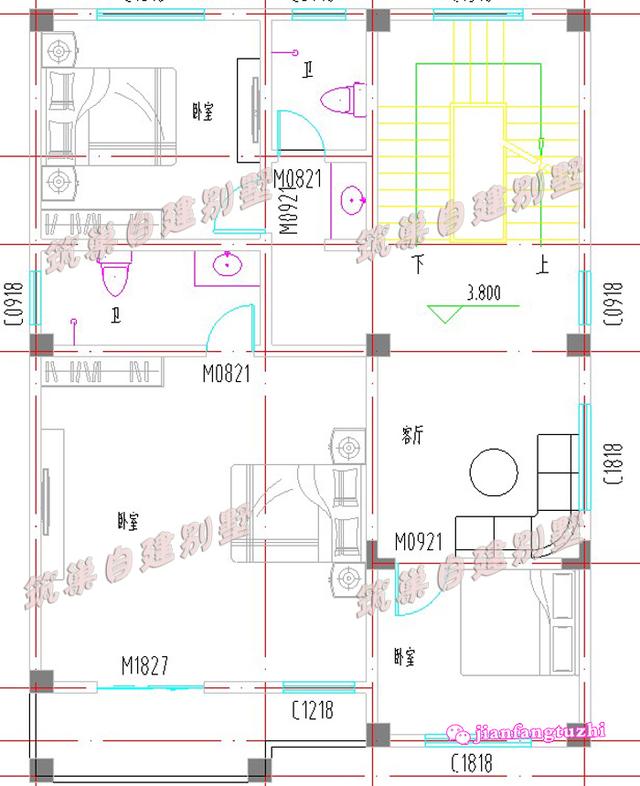 分享一款半封閉陽臺+露臺農(nóng)村三層房屋設(shè)計圖片，外觀爽朗大氣
