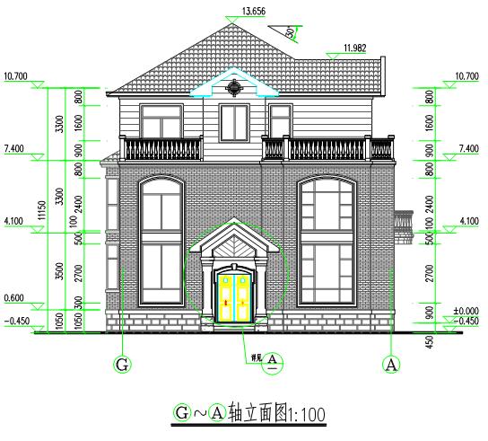 三層獨(dú)棟別墅設(shè)計(jì)圖，外觀造型古樸大方，經(jīng)濟(jì)實(shí)用