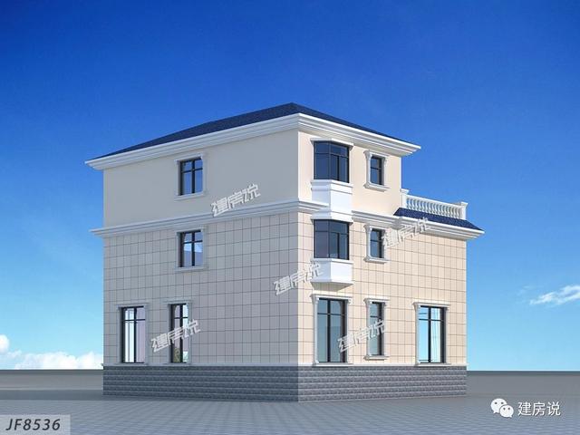 私人訂制的三層別墅設(shè)計(jì)圖，外型清新靚麗，空間利用的很合理