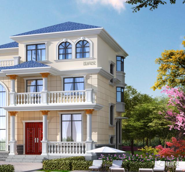 私人訂制的三層別墅設(shè)計(jì)圖，外型清新靚麗，空間利用的很合理