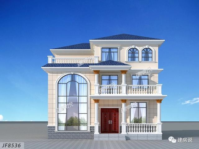 私人訂制的三層別墅設(shè)計(jì)圖，外型清新靚麗，空間利用的很合理