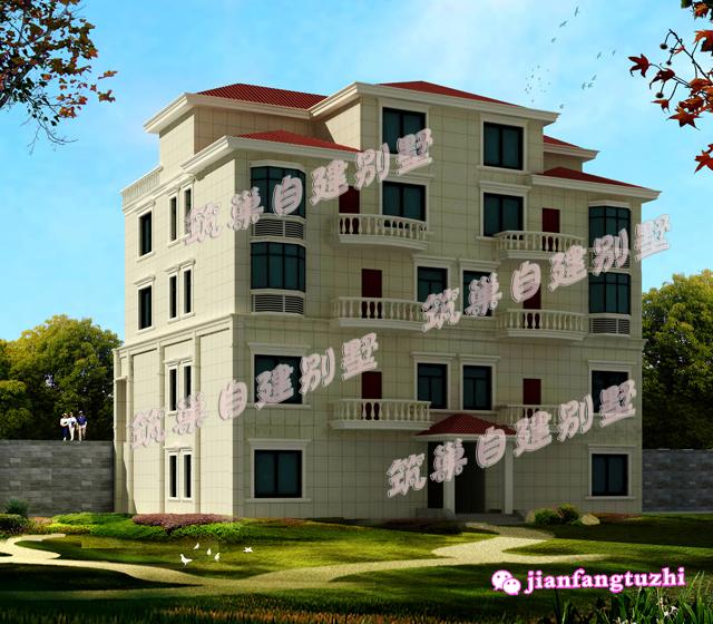 帶庭院農(nóng)村自建別墅設(shè)計圖，不管院子設(shè)在前邊后邊，都有好處