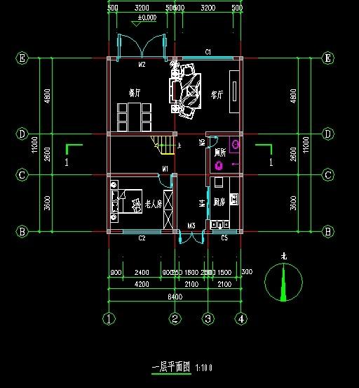 帶庭院農(nóng)村自建別墅設(shè)計圖，不管院子設(shè)在前邊后邊，都有好處