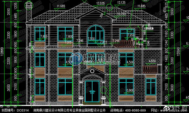 復(fù)式三層別墅設(shè)計(jì)圖 ，外觀淡雅，內(nèi)部布局好