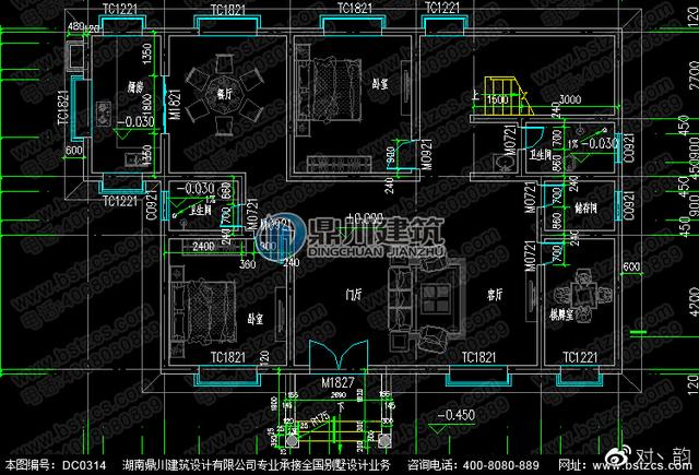復(fù)式三層別墅設(shè)計(jì)圖 ，外觀淡雅，內(nèi)部布局好