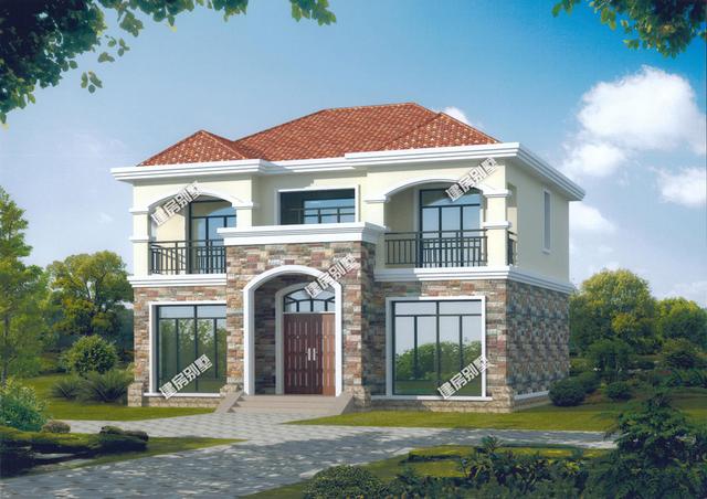 3款二層農(nóng)村別墅設(shè)計(jì)圖，開(kāi)間13米，款款都精致