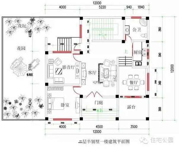 5款二層農(nóng)村自建房全套設(shè)計(jì)施工圖，占地面積約170平方米