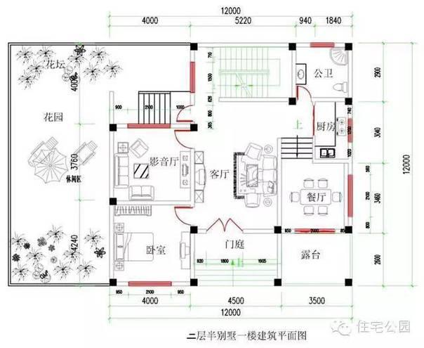 5款二層農(nóng)村自建房全套設(shè)計(jì)施工圖，占地面積約170平方米