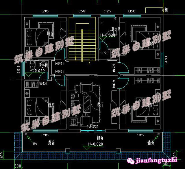 6套農(nóng)村二層別墅設(shè)計圖，喜歡哪套建哪套