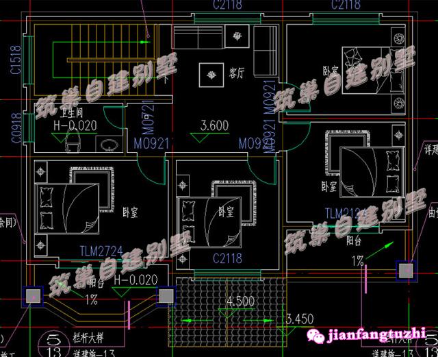 6套農(nóng)村二層別墅設(shè)計圖，喜歡哪套建哪套