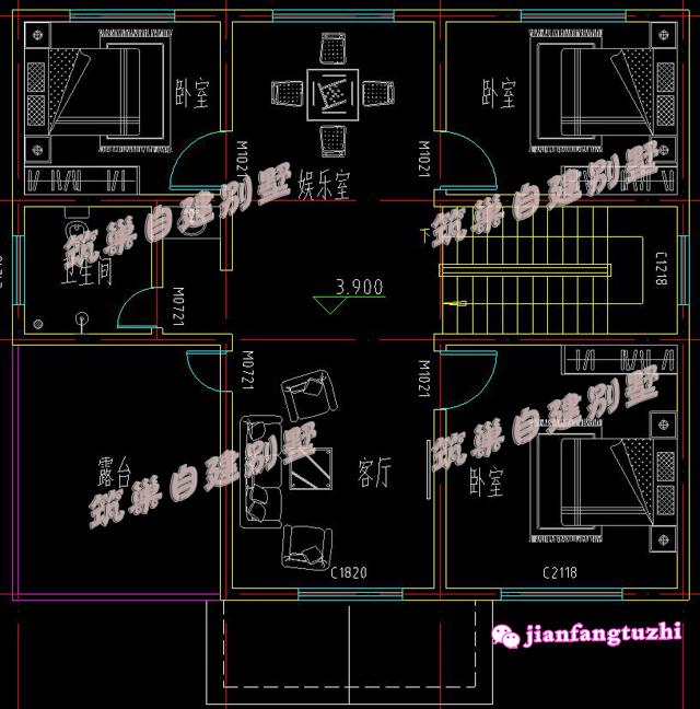 6套農(nóng)村二層別墅設(shè)計圖，喜歡哪套建哪套