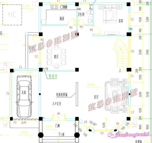 3套鄉(xiāng)村別墅設(shè)計(jì)圖，現(xiàn)在農(nóng)村隨處可見都是漂亮的別墅