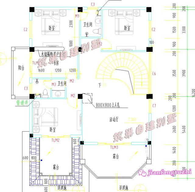 3套鄉(xiāng)村別墅設(shè)計(jì)圖，現(xiàn)在農(nóng)村隨處可見都是漂亮的別墅