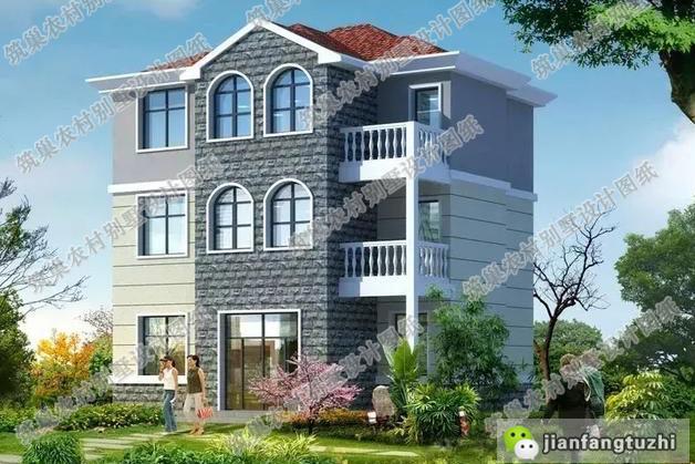 2套三層農(nóng)村別墅全套設計施工效果圖，根據(jù)自己需求設計的房子住起來更舒適