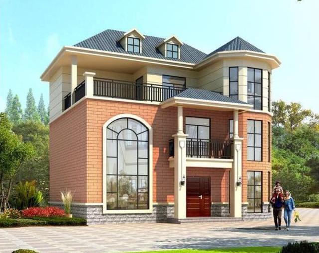 開間12米的兩款三層別墅設(shè)計(jì)圖，功能齊全，居住舒適