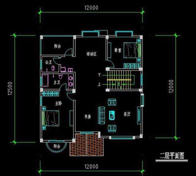 開間12米的兩款三層別墅設(shè)計(jì)圖，功能齊全，居住舒適
