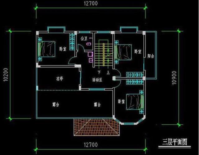 開間12米的兩款三層別墅設(shè)計(jì)圖，功能齊全，居住舒適
