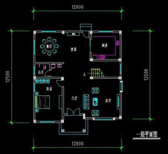開間12米的兩款三層別墅設(shè)計(jì)圖，功能齊全，居住舒適