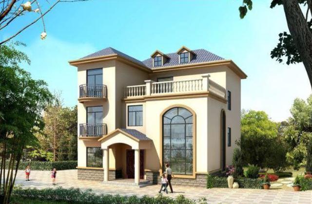 開間12米的兩款三層別墅設(shè)計(jì)圖，功能齊全，居住舒適