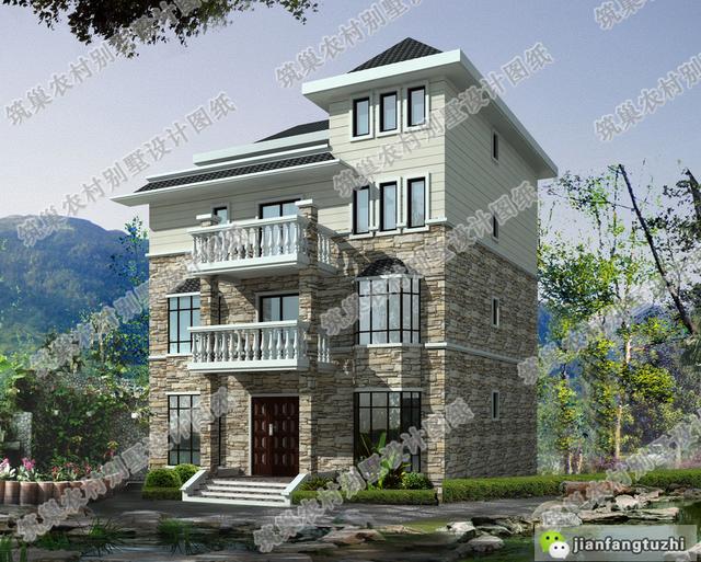 介紹3款四層占地面積約100平方米農(nóng)村別墅設計施工圖，為自己和家人營造一個舒適的生活環(huán)境