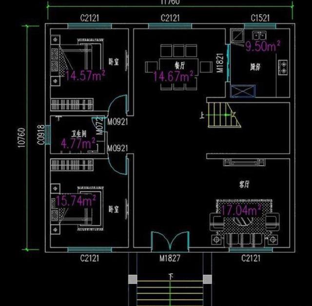 推薦兩款質(zhì)樸型的農(nóng)村二層自建房，磚混結(jié)構(gòu)設(shè)計方案，6室3廳