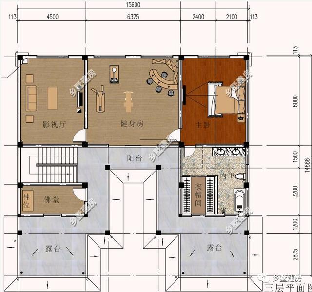 中國風(fēng)臨街帶商鋪、辦公、住家和出租為一體的別墅設(shè)計圖
