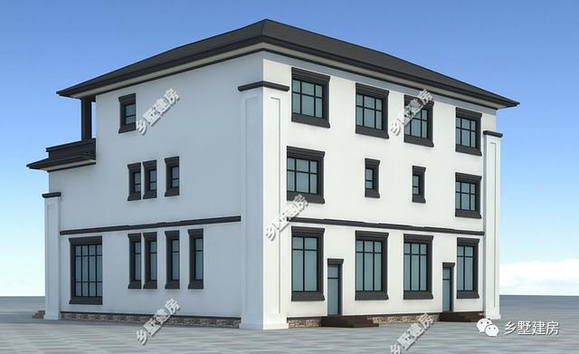 中國風(fēng)臨街帶商鋪、辦公、住家和出租為一體的別墅設(shè)計圖