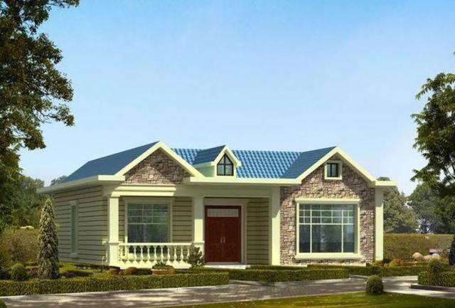 五款一層農(nóng)村自建房設(shè)計圖，實用的結(jié)構(gòu)，低廉的造價，主體加裝修20萬搞定很輕松