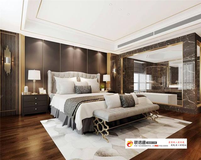 武漢華僑城350㎡輕奢風(fēng)別墅裝修案例 有質(zhì)感的生活品質(zhì)