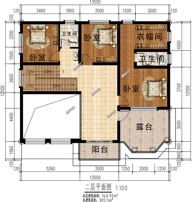 二層歐式別墅設(shè)計(jì)圖，很漂亮，建一棟在村里，一定是最耀眼的那一棟！