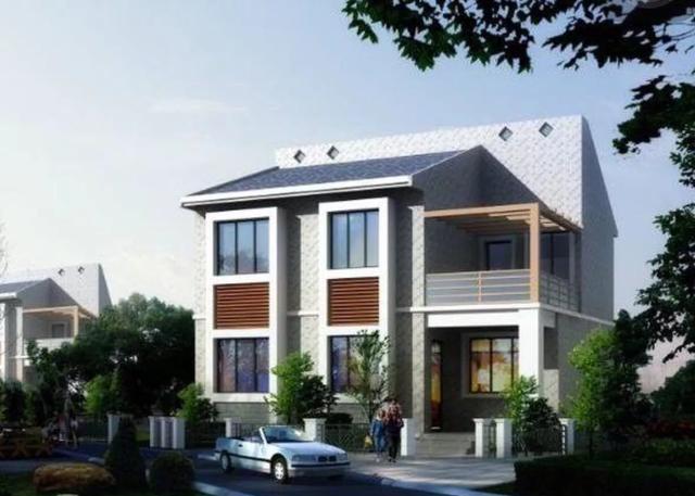 占地不足100平米的二層現(xiàn)代風格小別墅設(shè)計圖，簡約時尚，只需要20萬，非常吸引人。