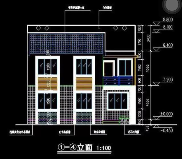 占地不足100平米的二層現(xiàn)代風格小別墅設(shè)計圖，簡約時尚，只需要20萬，非常吸引人。