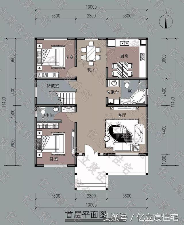 10米x11.4米二層田園風(fēng)自建房，享受自然的田園生活情趣