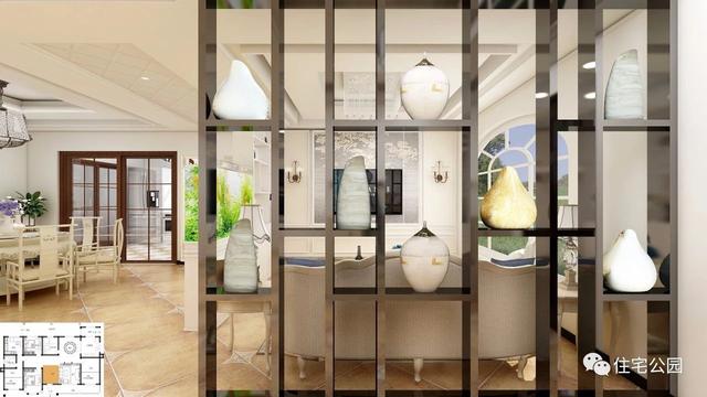 10×18米一層北歐風別墅設(shè)計圖，帶車庫，清新自然，布局靈巧方便。