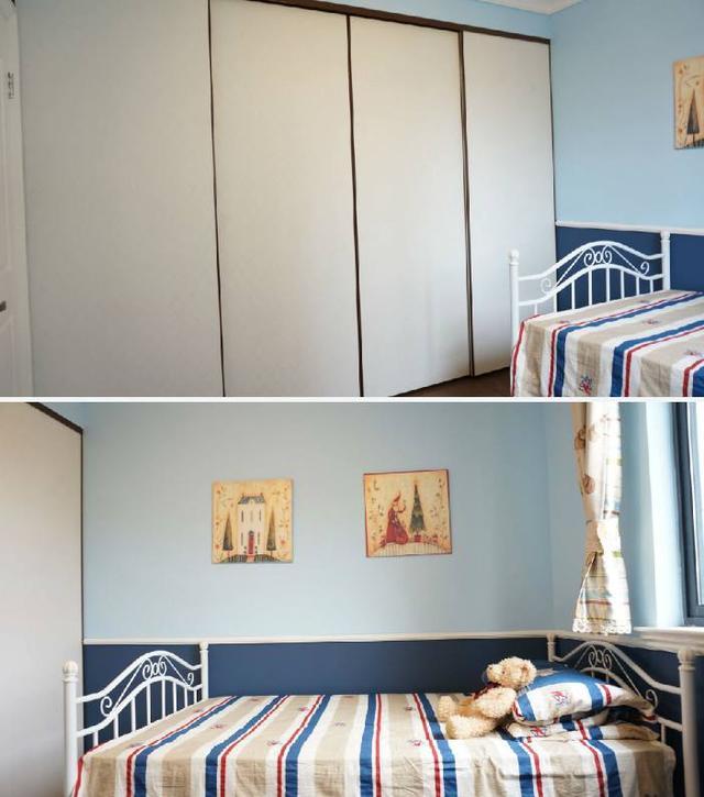 98平新房簡美風格裝修完成，尤其是電視墻造型，做成了一個假壁爐，超美！