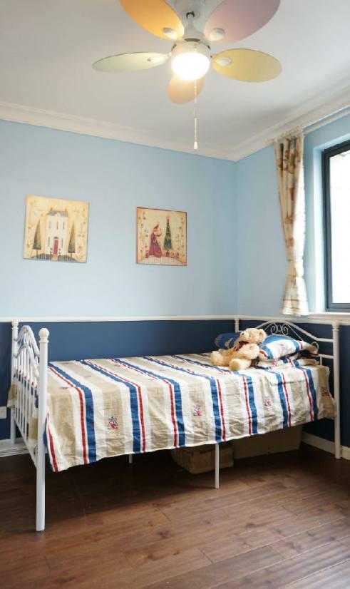 98平新房簡美風格裝修完成，尤其是電視墻造型，做成了一個假壁爐，超美！