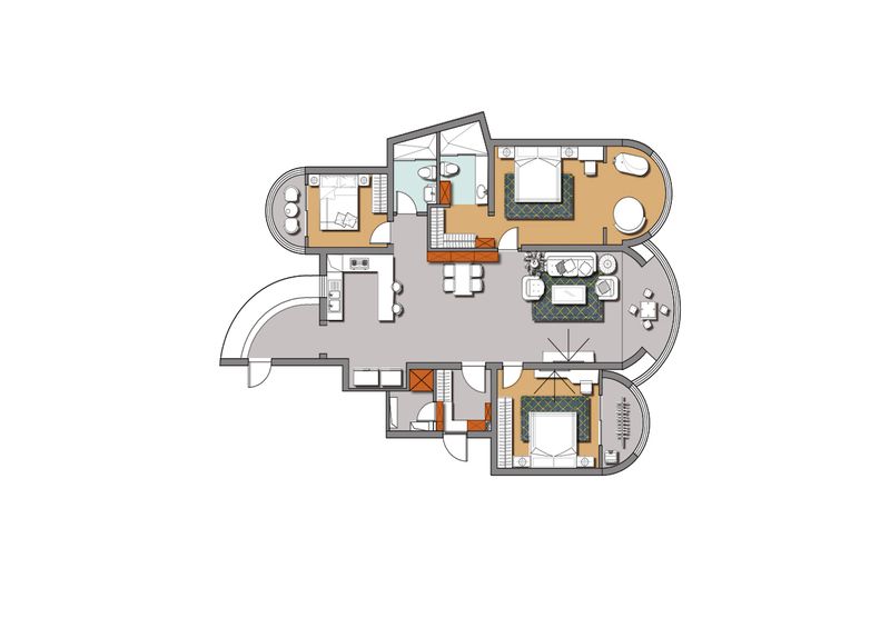 176平三居室半包15萬裝修完成，現(xiàn)代簡約風(fēng)，裝修完效果非常好。