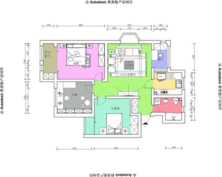 95平二居室全包裝修只花了7萬，簡潔、時尚。