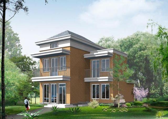 占地80平的二層設(shè)計(jì)圖，帶閣樓，滿足三口之家的生活。