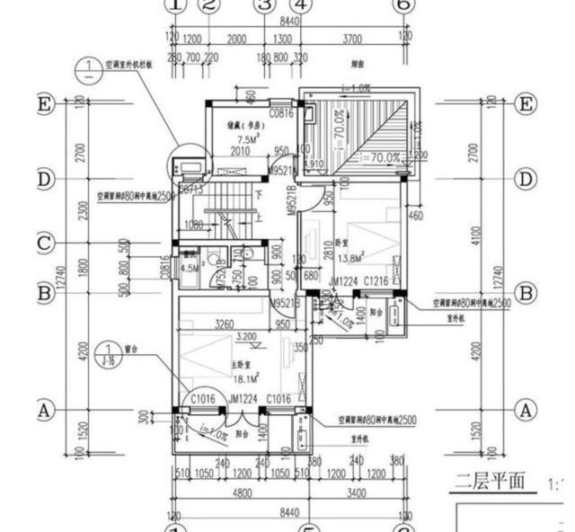 占地80平的二層設(shè)計(jì)圖，帶閣樓，滿足三口之家的生活。