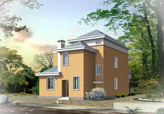 占地80平的二層設(shè)計(jì)圖，帶閣樓，滿足三口之家的生活。