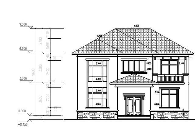 占地120平的三層別墅設計圖，比價通用并且物美價廉，造價僅需20萬元