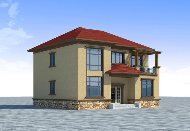 占地120平的三層別墅設計圖，比價通用并且物美價廉，造價僅需20萬元